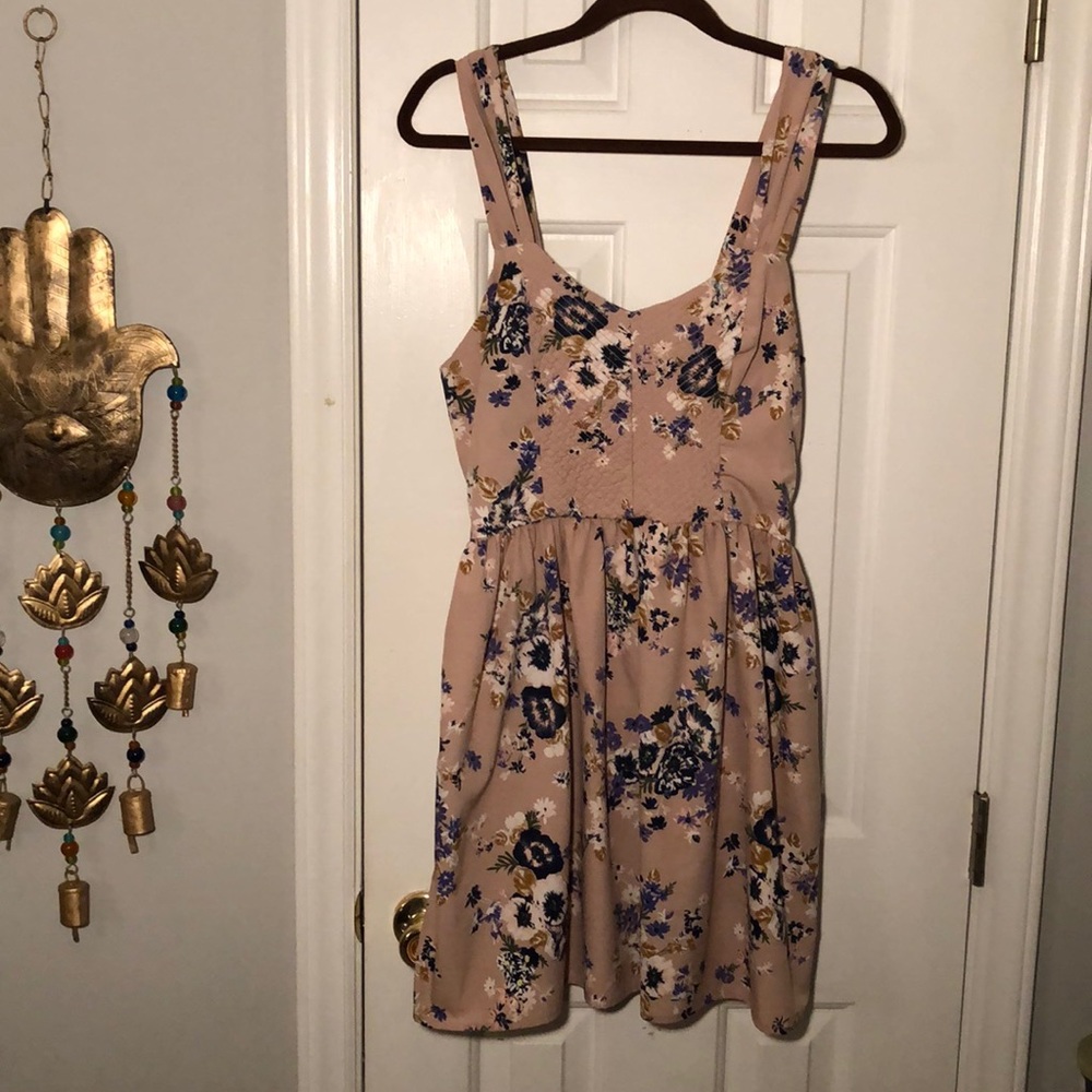 Bar III Pink floral dress